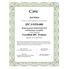 IPC J-STD-001 for our employees